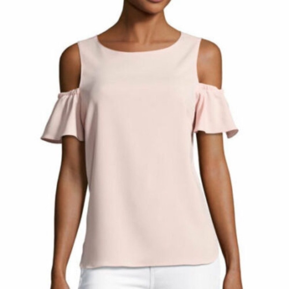 Amanda Uprichard Dryden Cold Shoulder Top